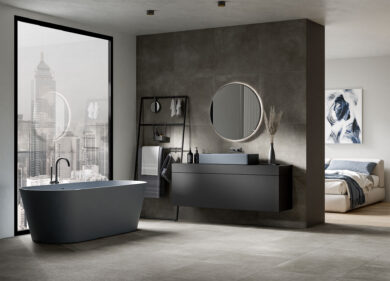 MODERN CONCRETE GRAPHITE - Płytki ścienne, Płytki podłogowe
