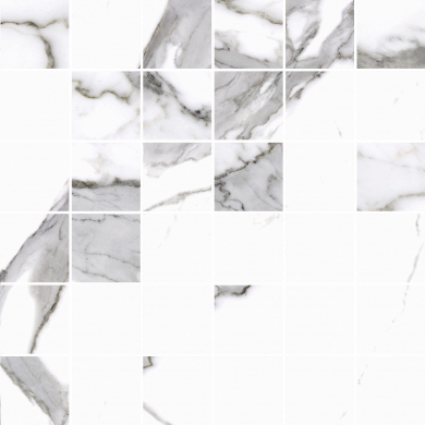 Calacatta white polished - 30 x 30 - Mozaika