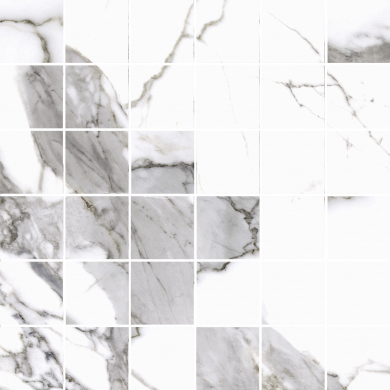 Calacatta white satyna - 30 x 30 - Mozaika