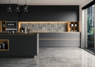 Softcement graphite polished - Wall tiles, Floor tiles